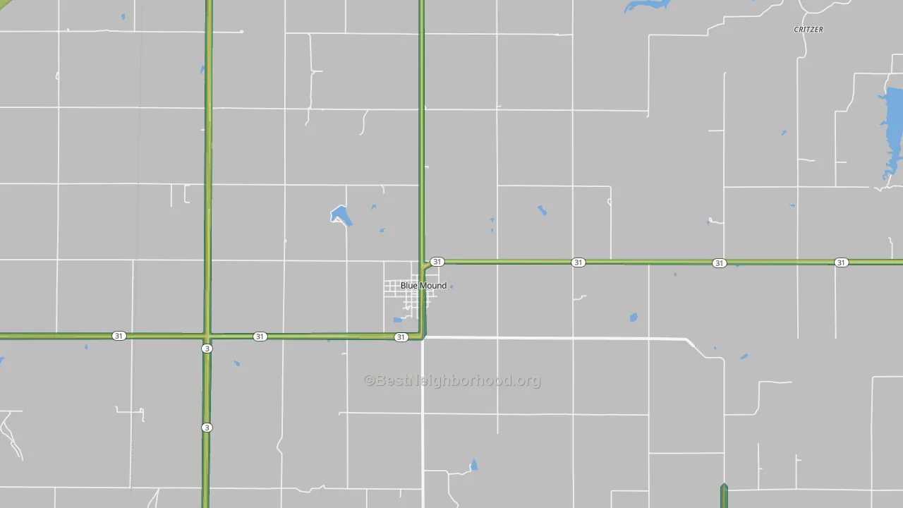 66010, KS Map of Noise Levels in 66010