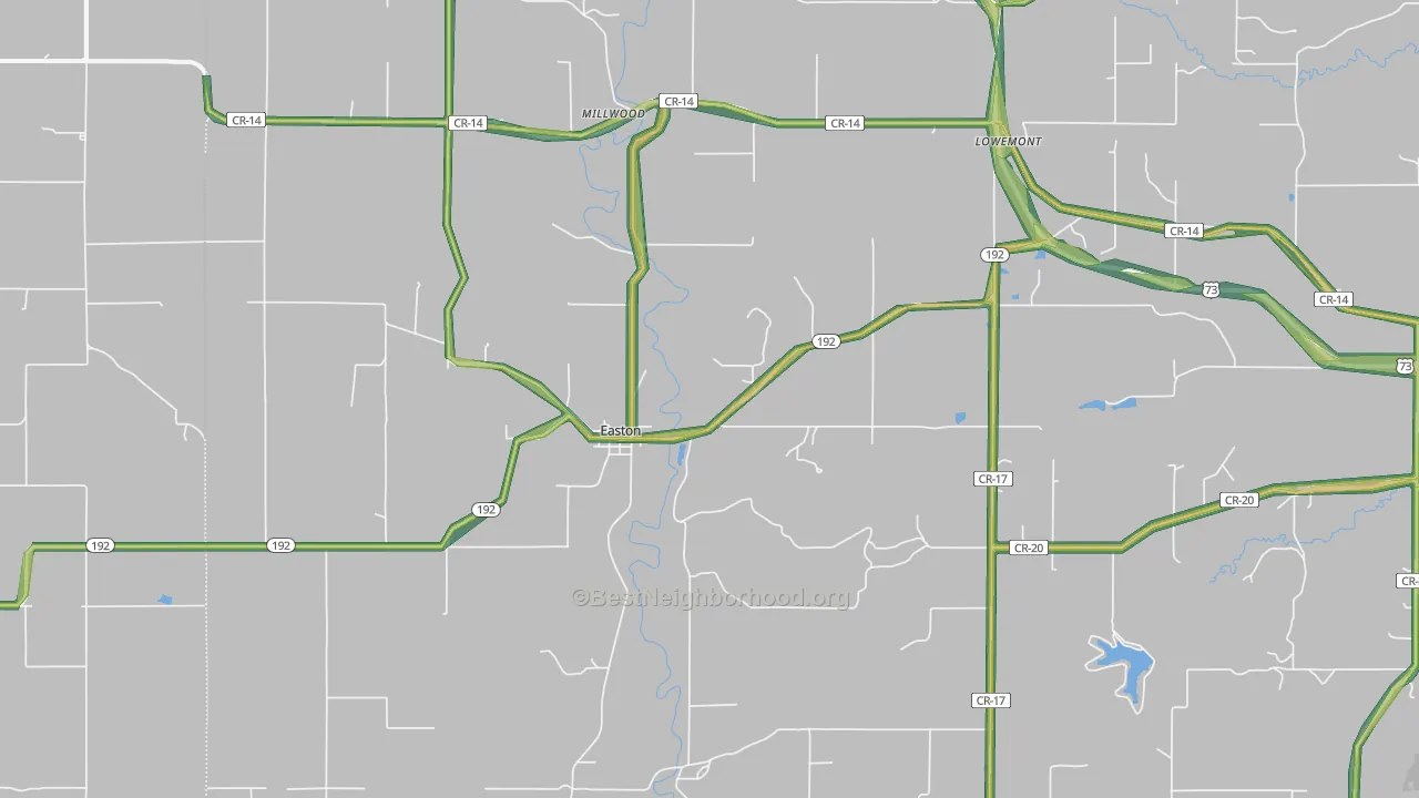 66020, KS Map of Noise Levels in 66020
