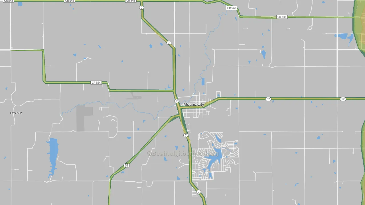 66056, KS Map of Noise Levels in 66056