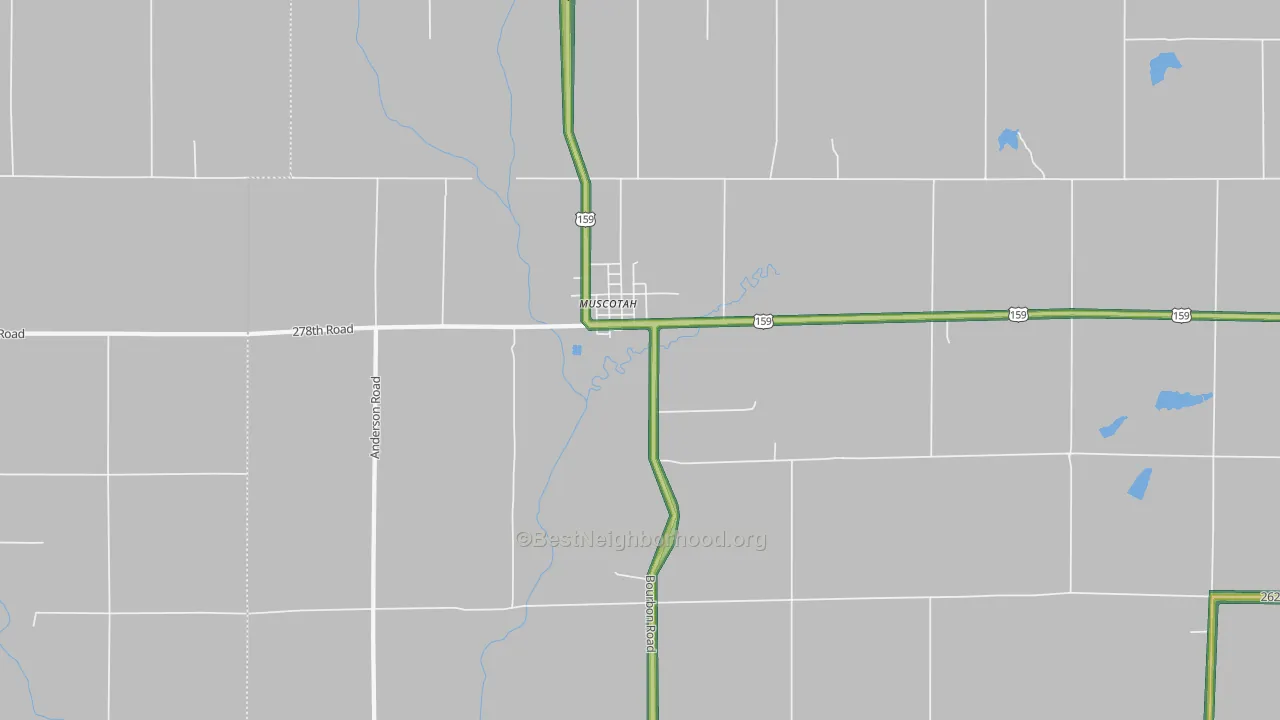 66058, KS Map of Noise Levels in 66058