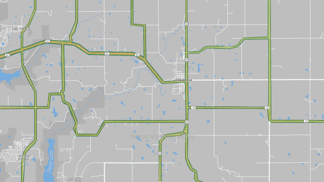 66066, KS Map of Noise Levels in 66066