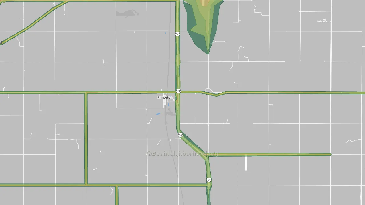 66078, KS Map of Noise Levels in 66078