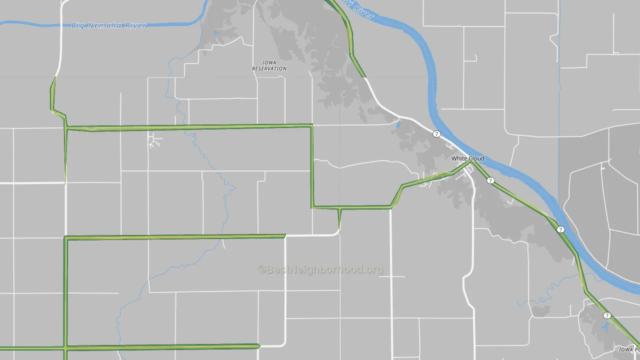 66094, KS Map of Noise Levels in 66094