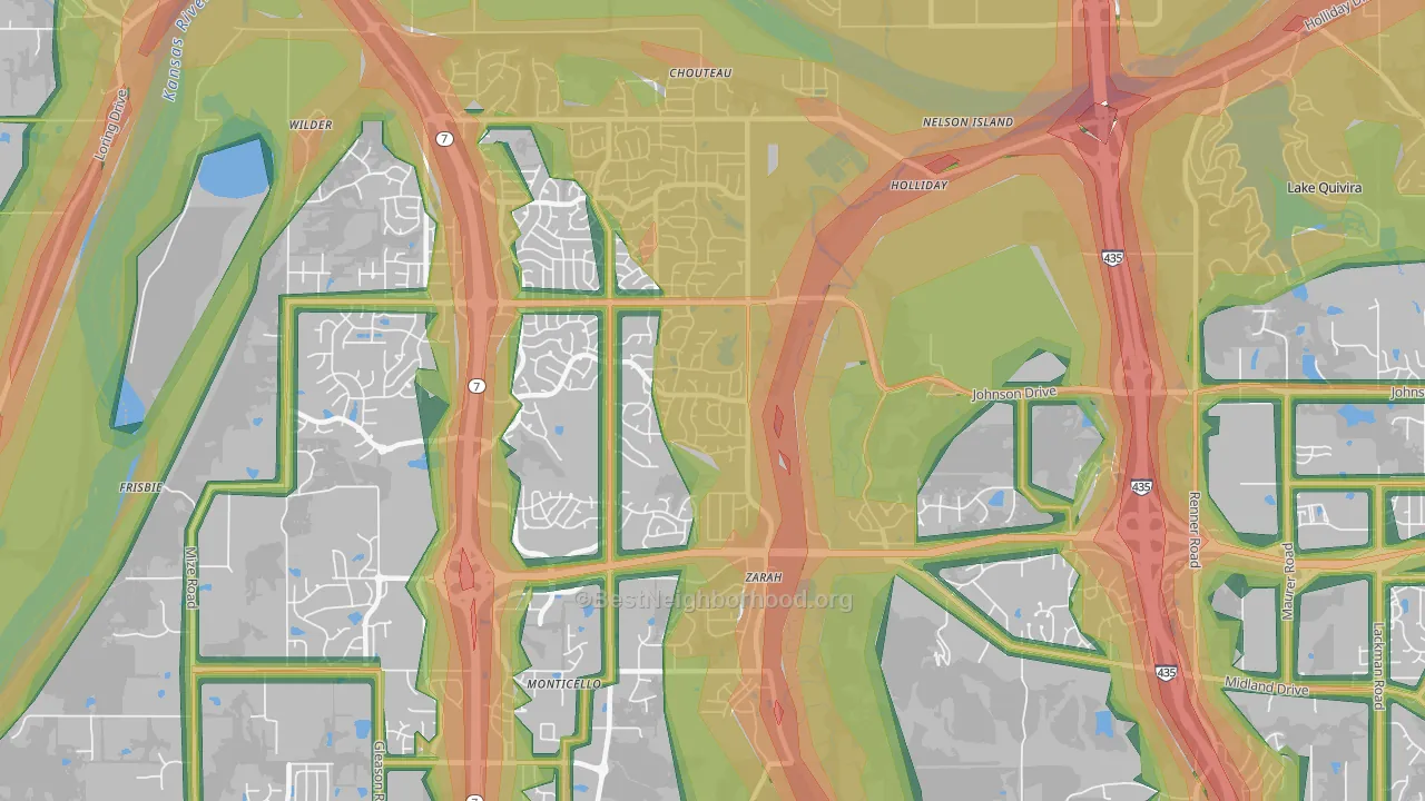 66218, KS Map of Noise Levels in 66218
