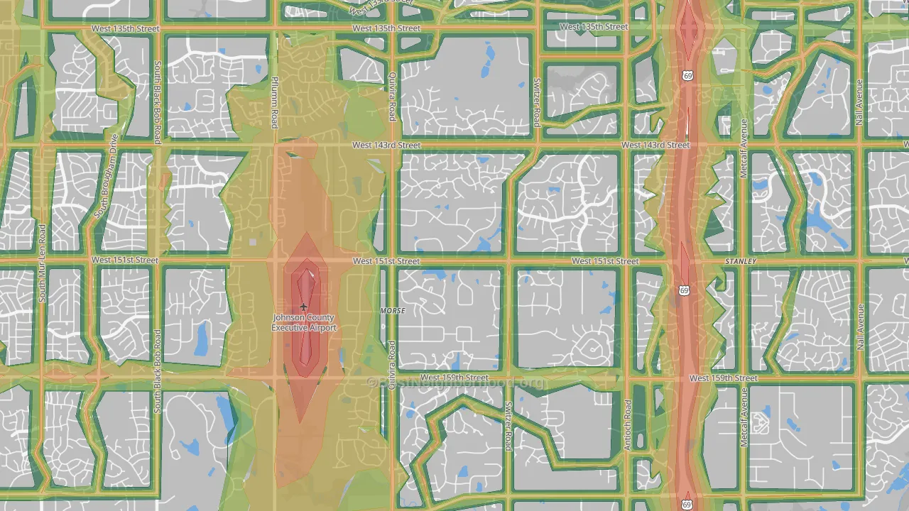 66221, KS Map of Noise Levels in 66221
