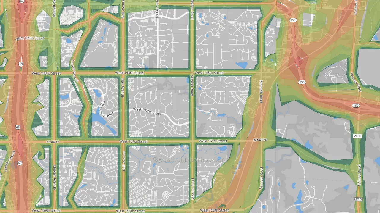 66224, KS Map of Noise Levels in 66224