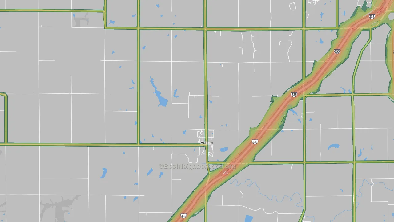 66402, KS Map of Noise Levels in 66402