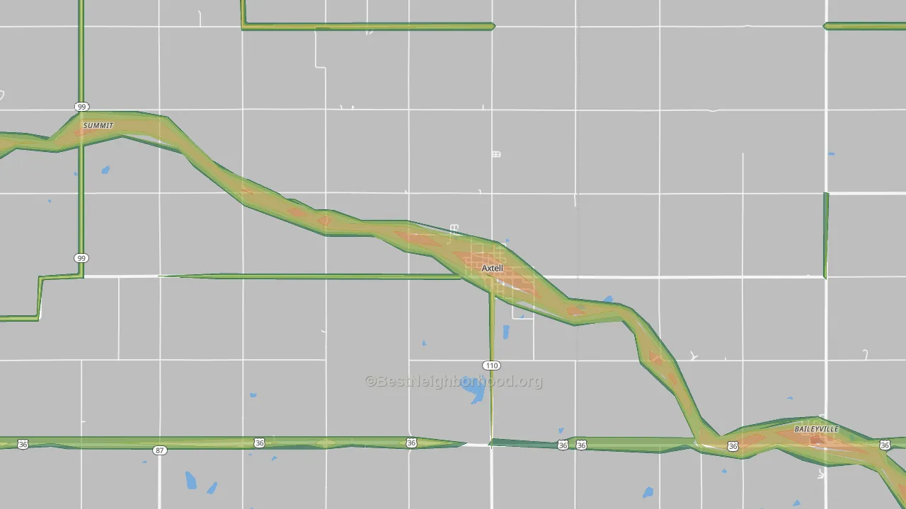 66403, KS Map of Noise Levels in 66403