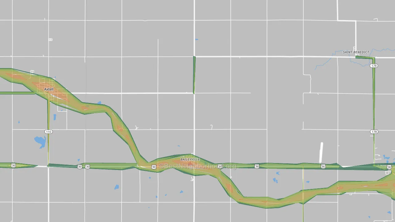 66404, KS Map of Noise Levels in 66404