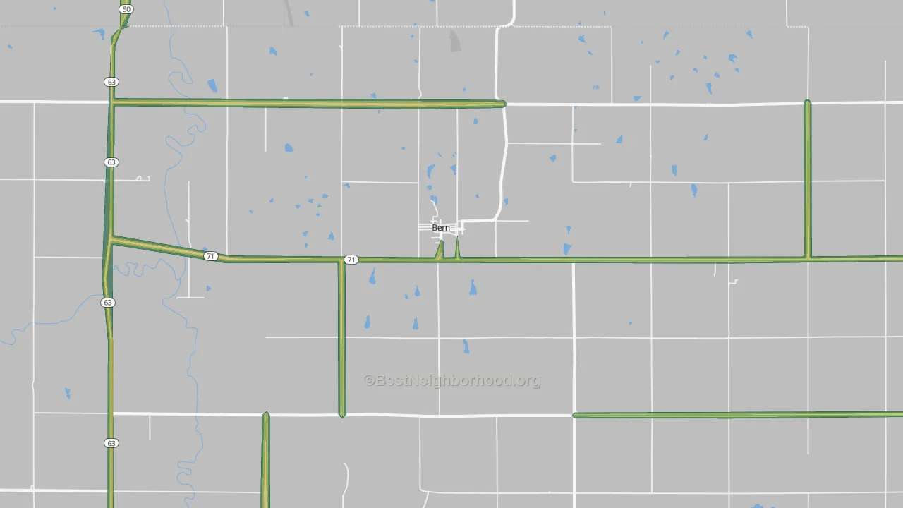 66408, KS Map of Noise Levels in 66408