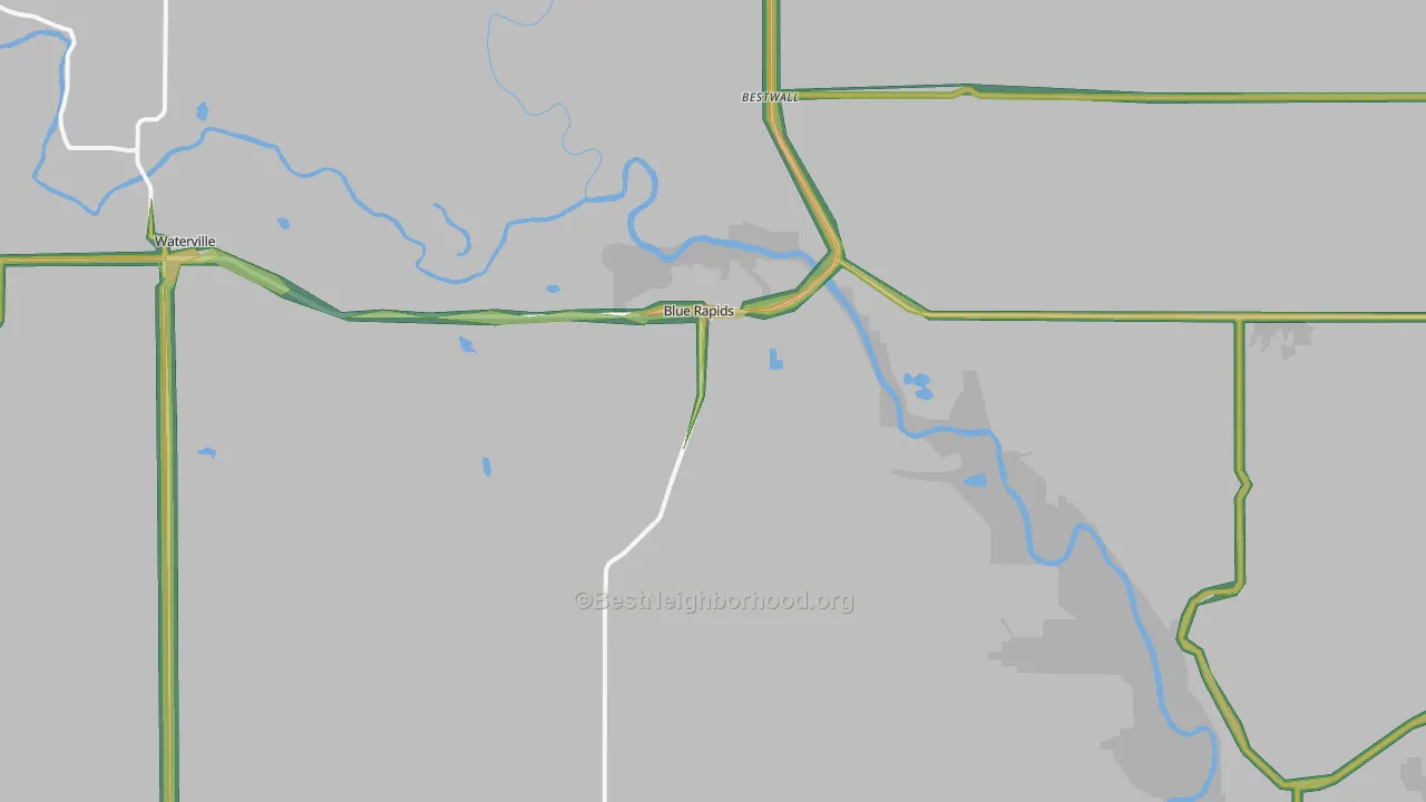 66411, KS Map of Noise Levels in 66411