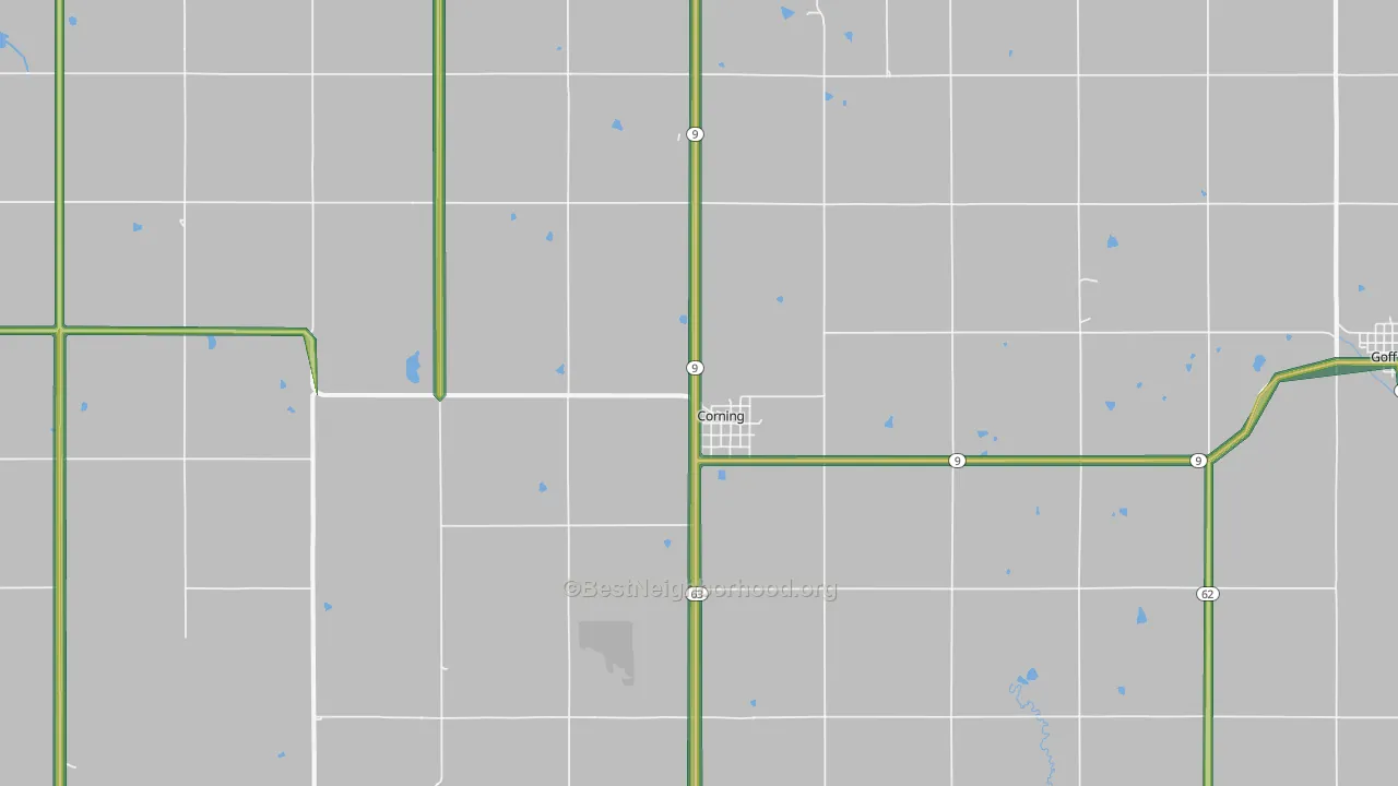 66417, KS Map of Noise Levels in 66417