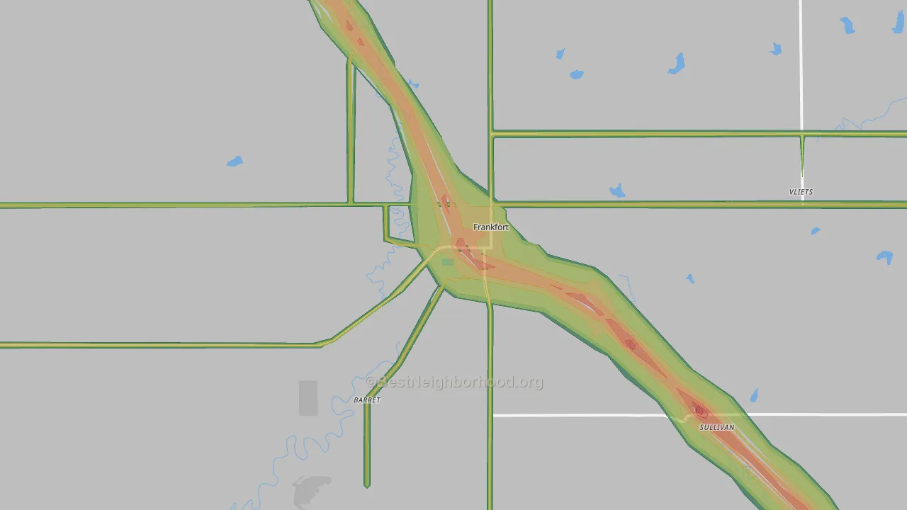 66427, KS Map of Noise Levels in 66427