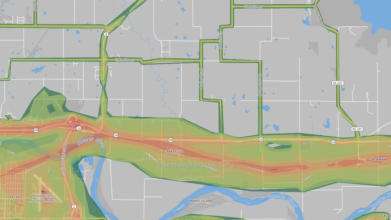 66429, KS Map of Noise Levels in 66429