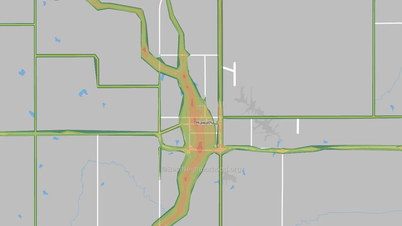 66434, KS Map of Noise Levels in 66434