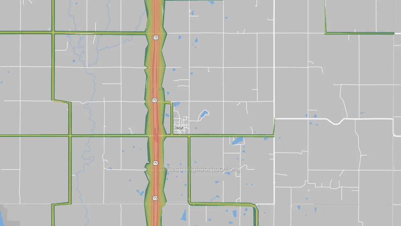 66440, KS Map of Noise Levels in 66440