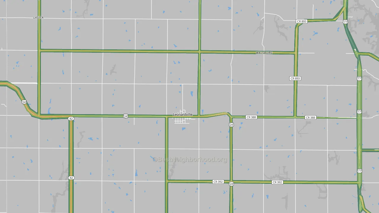 66449, KS Map of Noise Levels in 66449