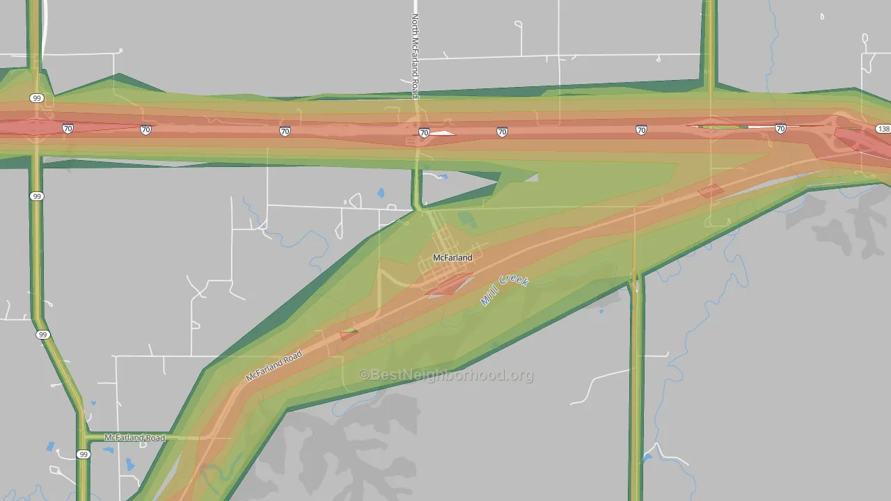 66501, KS Map of Noise Levels in 66501