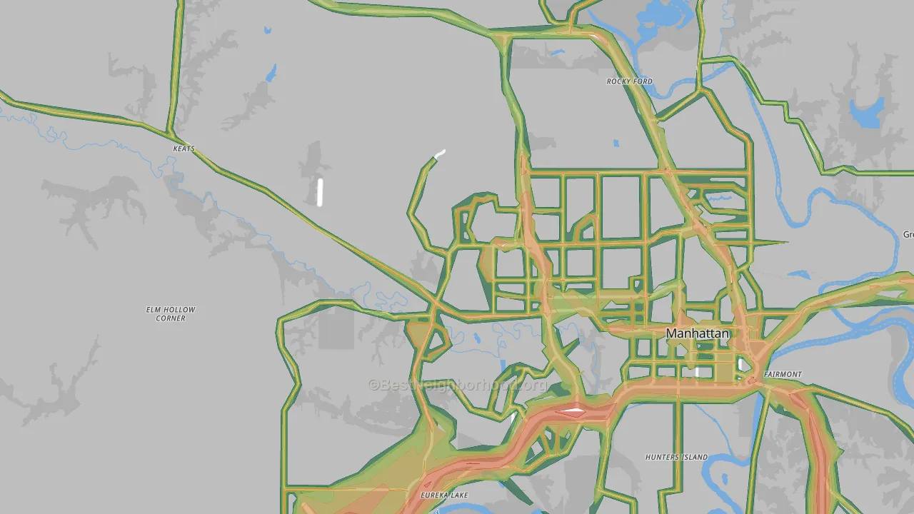 66503, KS Map of Noise Levels in 66503