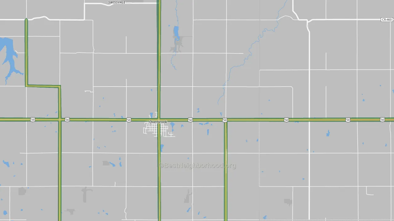 66524, KS Map of Noise Levels in 66524