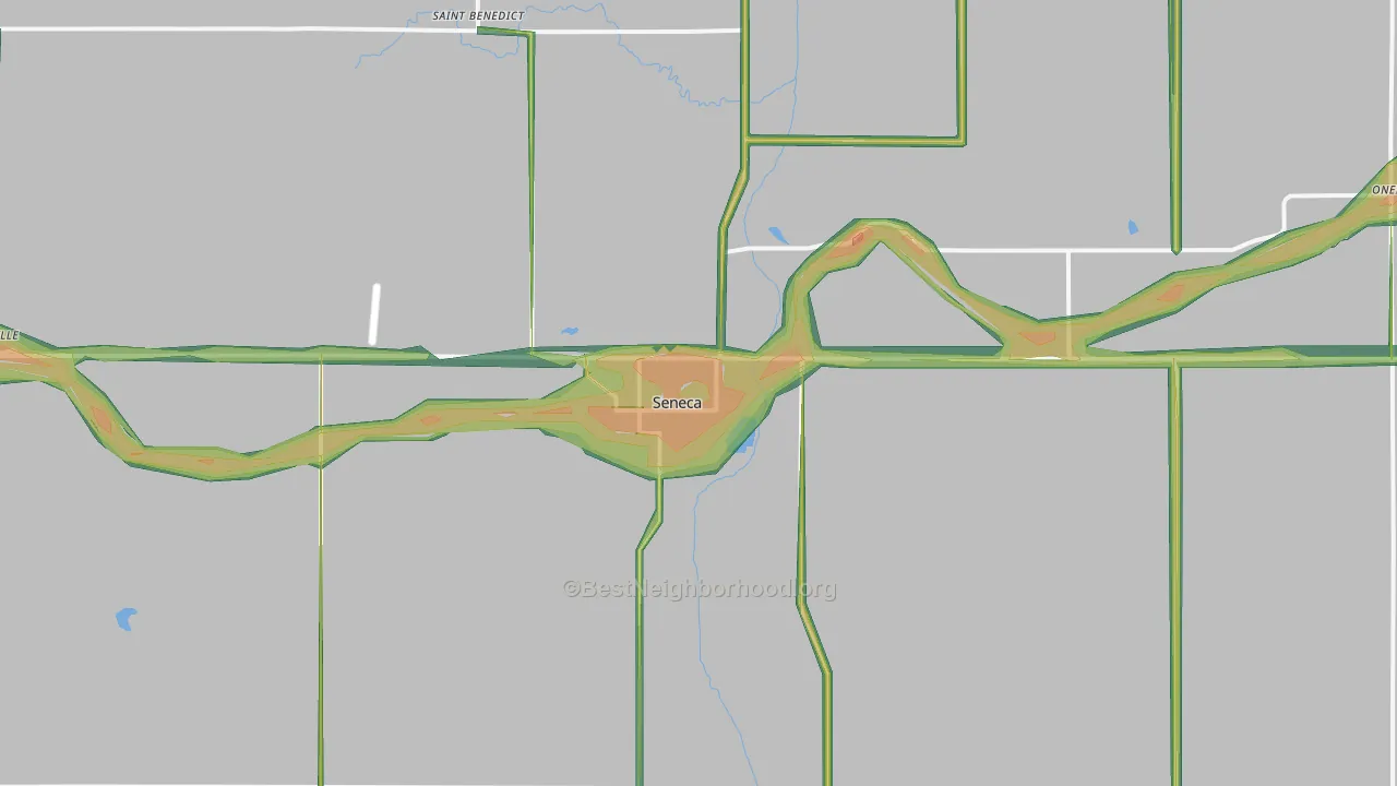 66538, KS Map of Noise Levels in 66538
