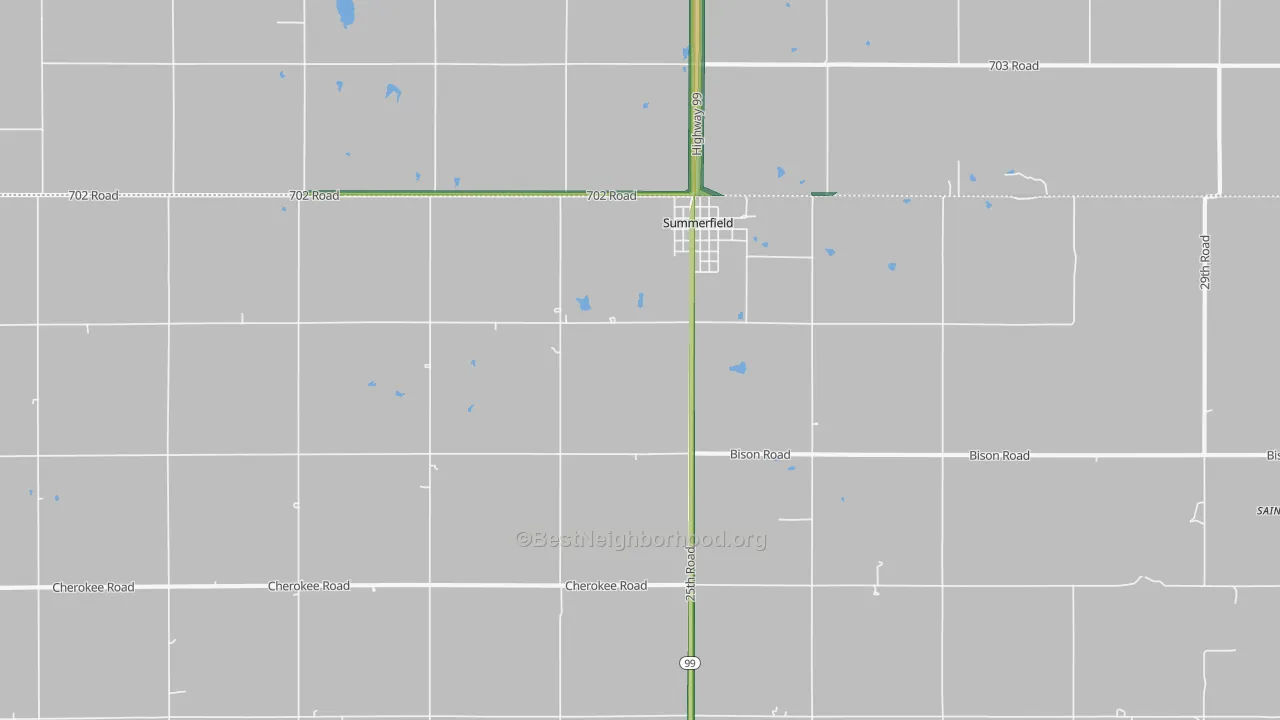 66541, KS Map of Noise Levels in 66541