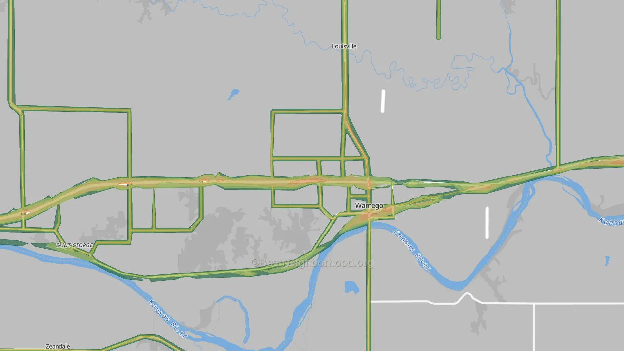 66547, KS Map of Noise Levels in 66547