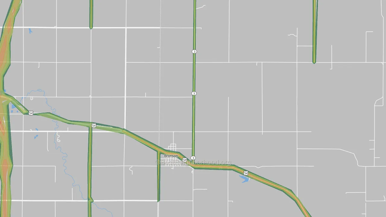66716, KS Map of Noise Levels in 66716
