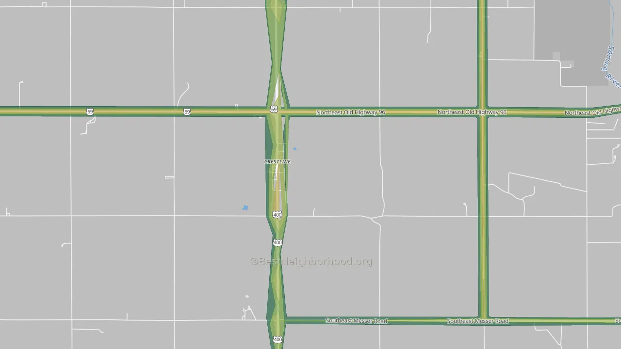 66728, KS Map of Noise Levels in 66728