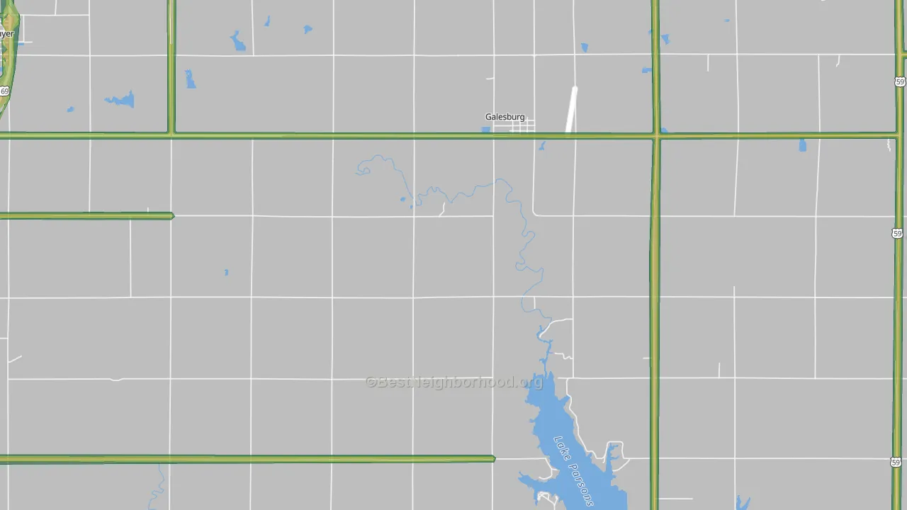 66740, KS Map of Noise Levels in 66740