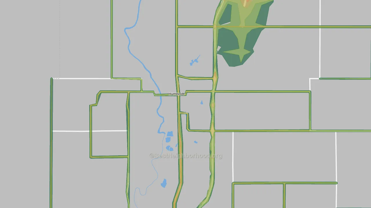 66748, KS Map of Noise Levels in 66748