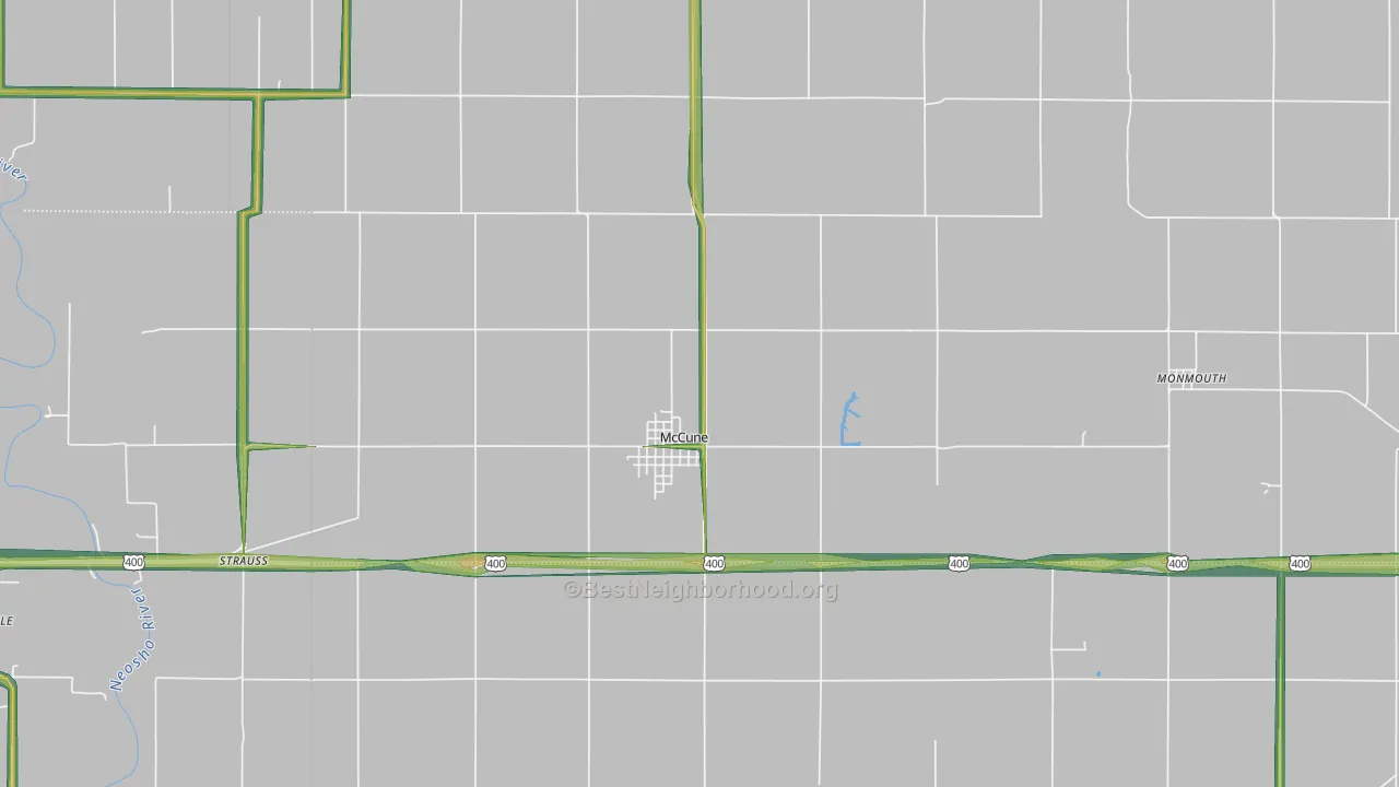 66753, KS Map of Noise Levels in 66753