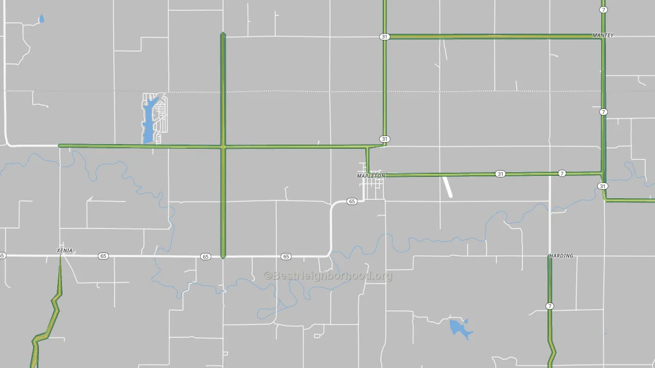 66754, KS Map of Noise Levels in 66754