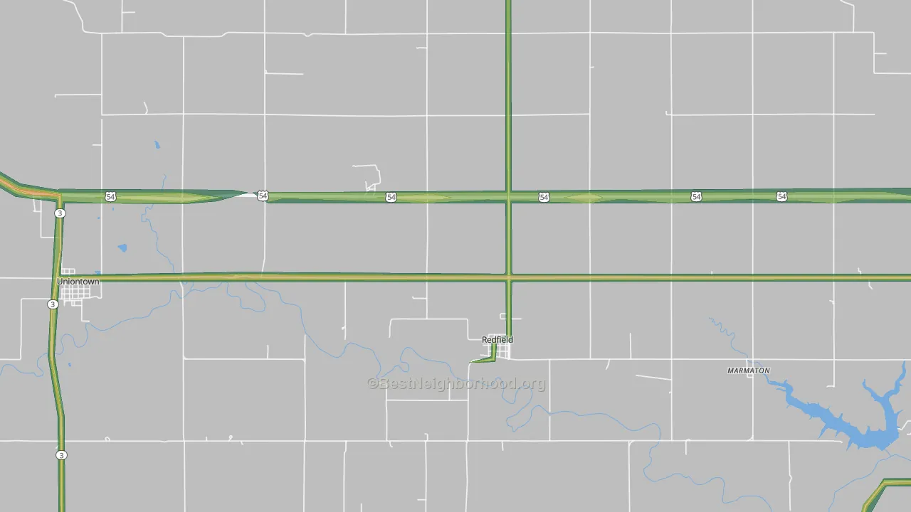 66769, KS Map of Noise Levels in 66769