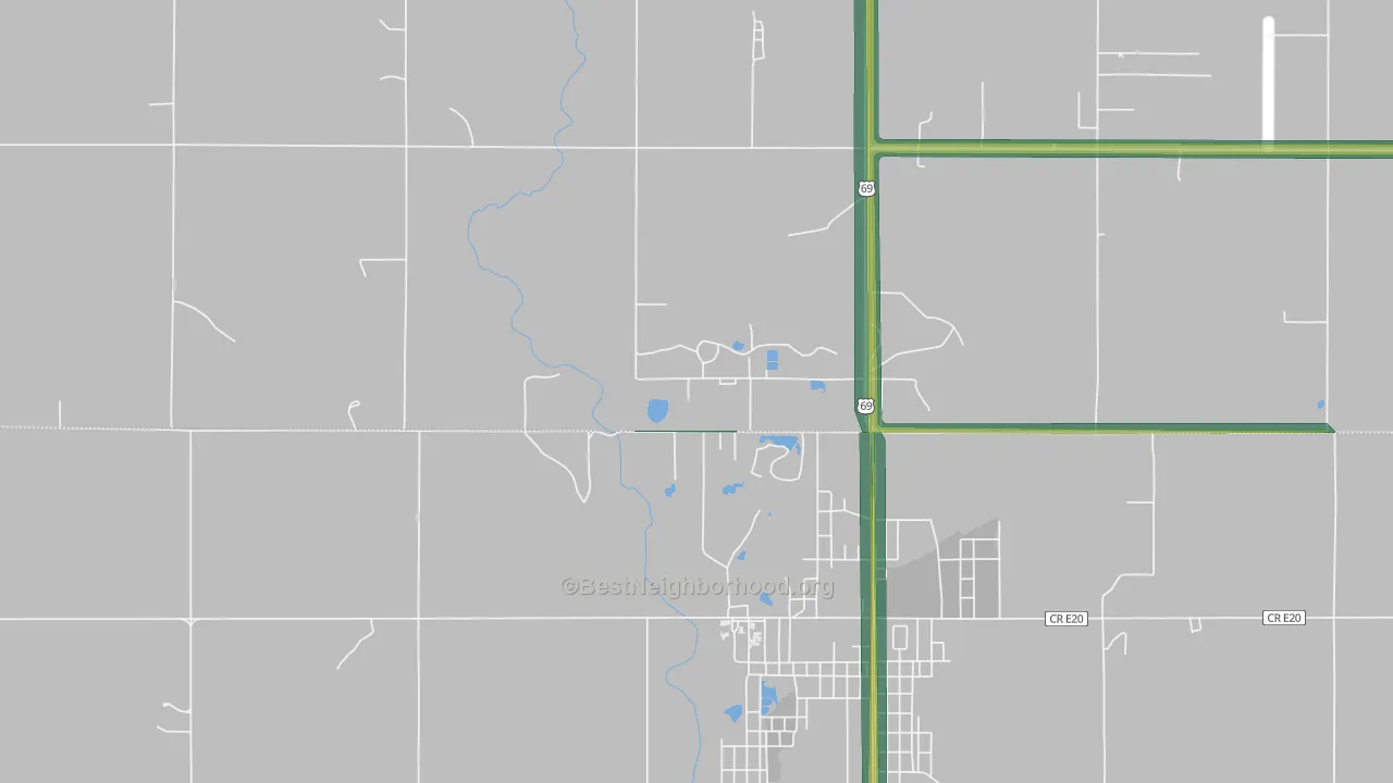 66778, KS Map of Noise Levels in 66778