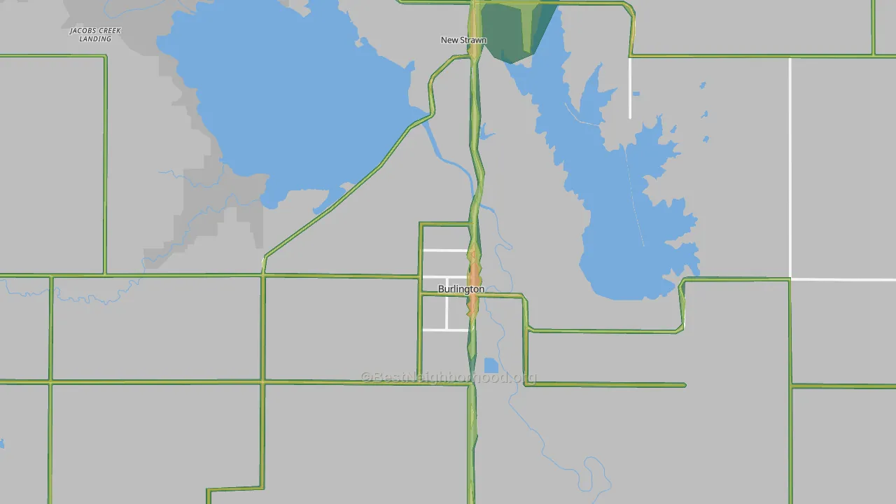 66839, KS Map of Noise Levels in 66839