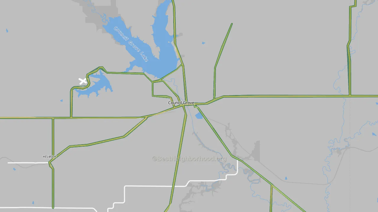 66846, KS Map of Noise Levels in 66846
