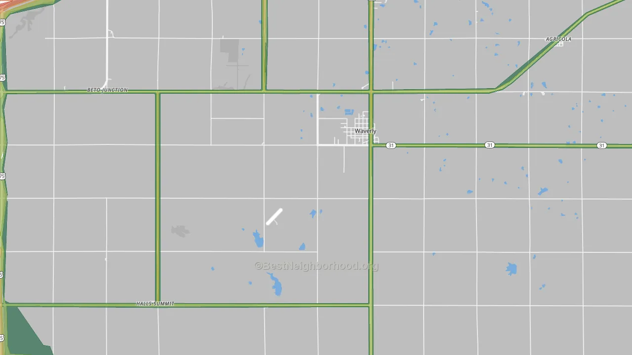 66871, KS Map of Noise Levels in 66871