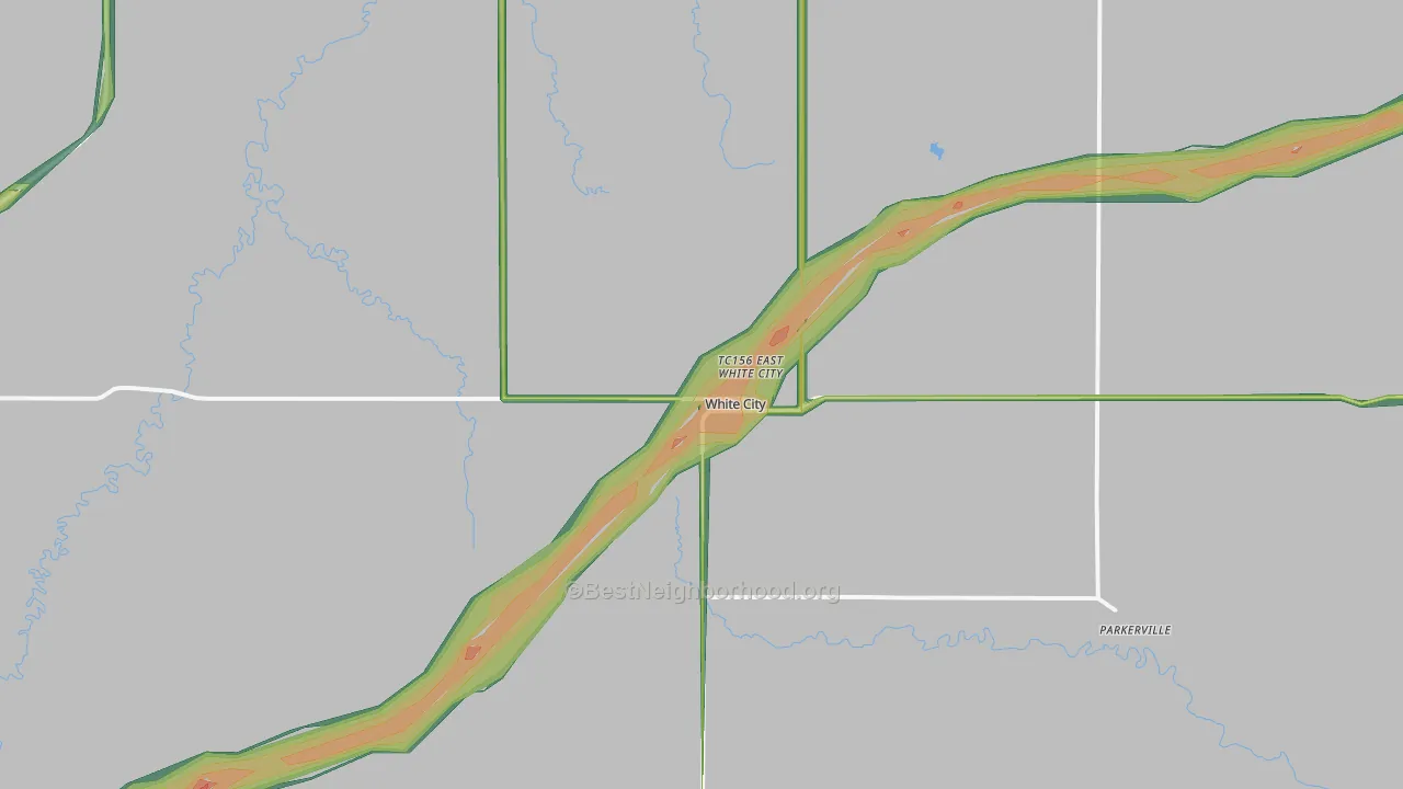 66872, KS Map of Noise Levels in 66872
