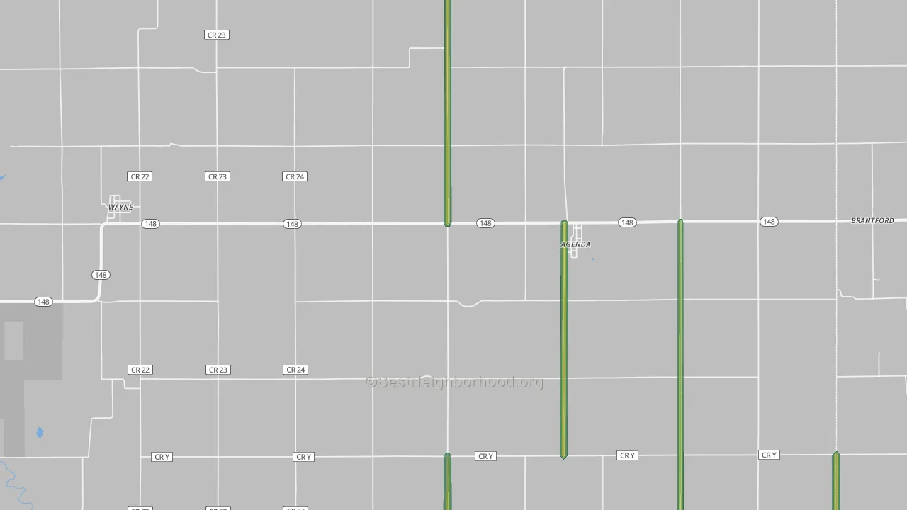 66930, KS Map of Noise Levels in 66930