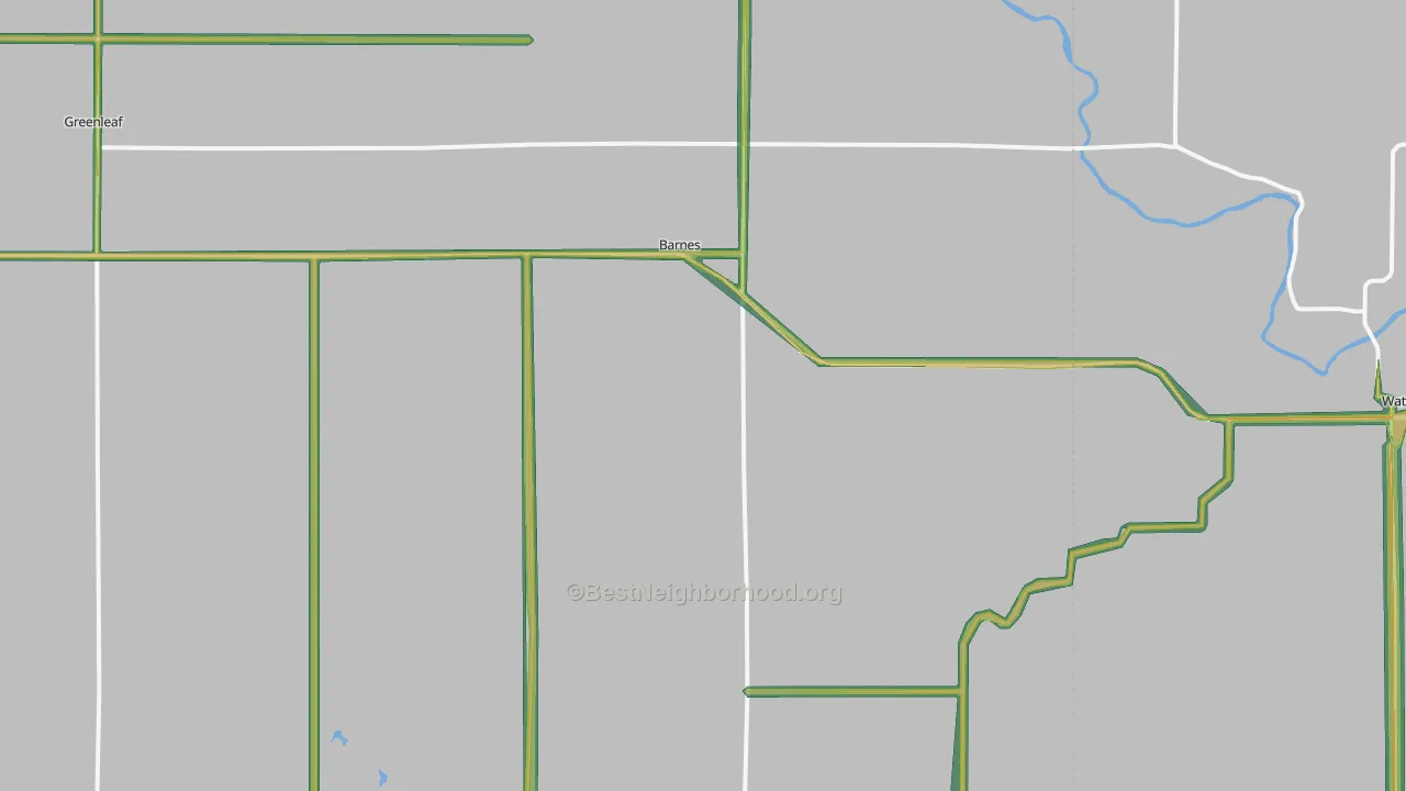 66933, KS Map of Noise Levels in 66933