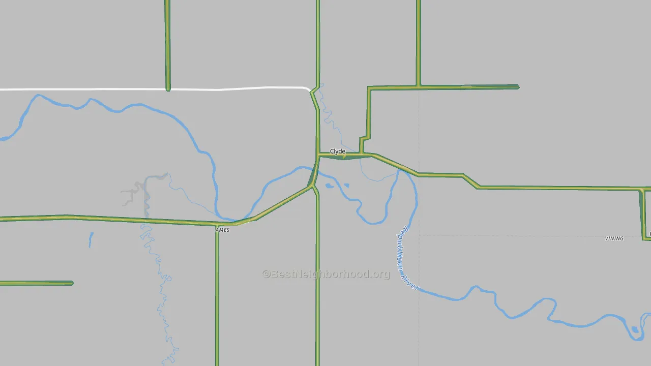 66938, KS Map of Noise Levels in 66938