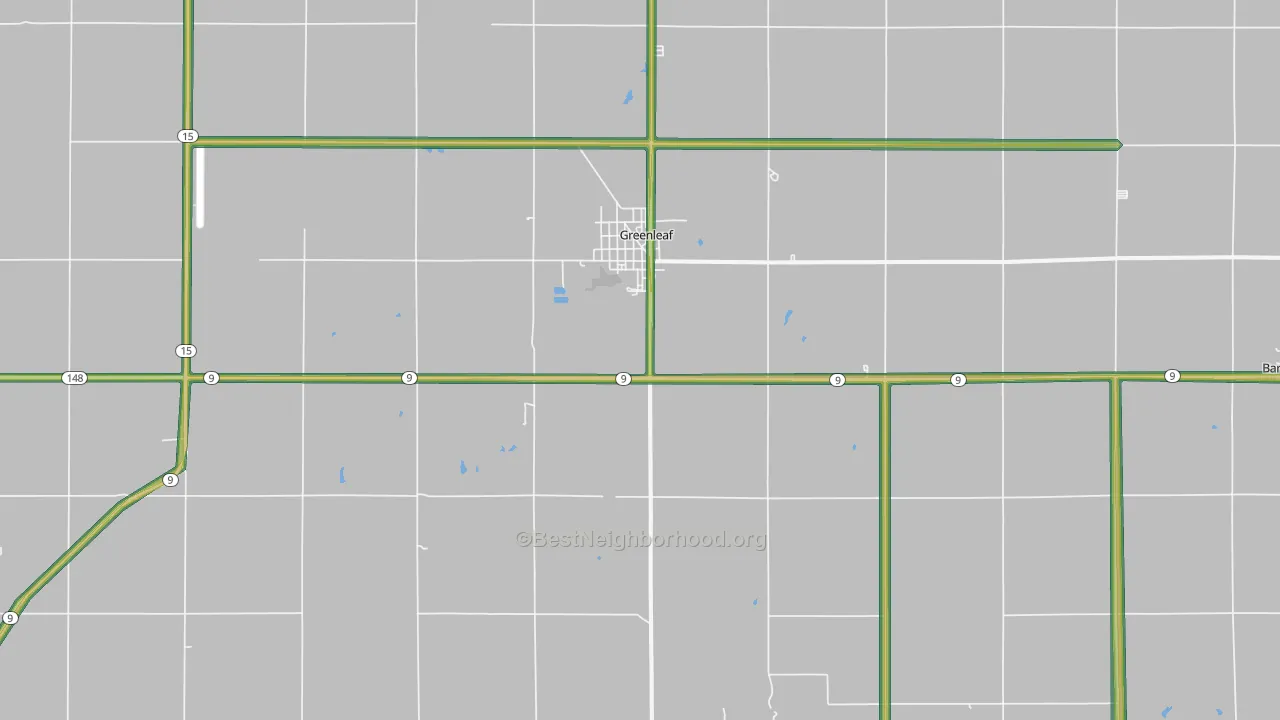 66943, KS Map of Noise Levels in 66943