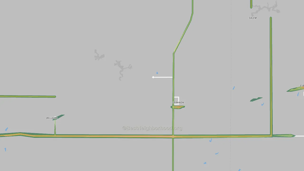 66952, KS Map of Noise Levels in 66952