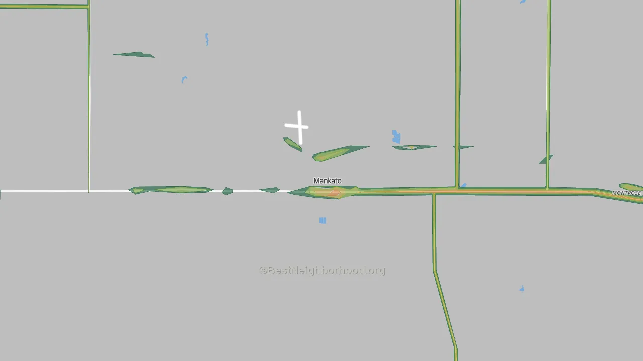 66956, KS Map of Noise Levels in 66956