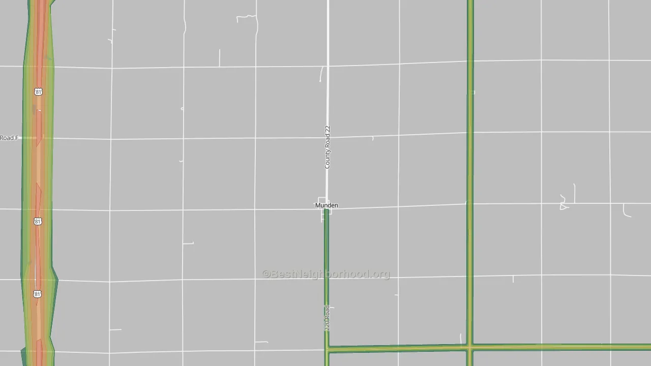 66959, KS Map of Noise Levels in 66959