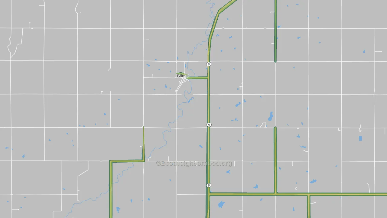 66962, KS Map of Noise Levels in 66962