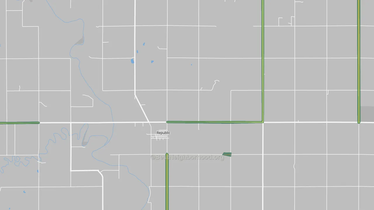 66964, KS Map of Noise Levels in 66964