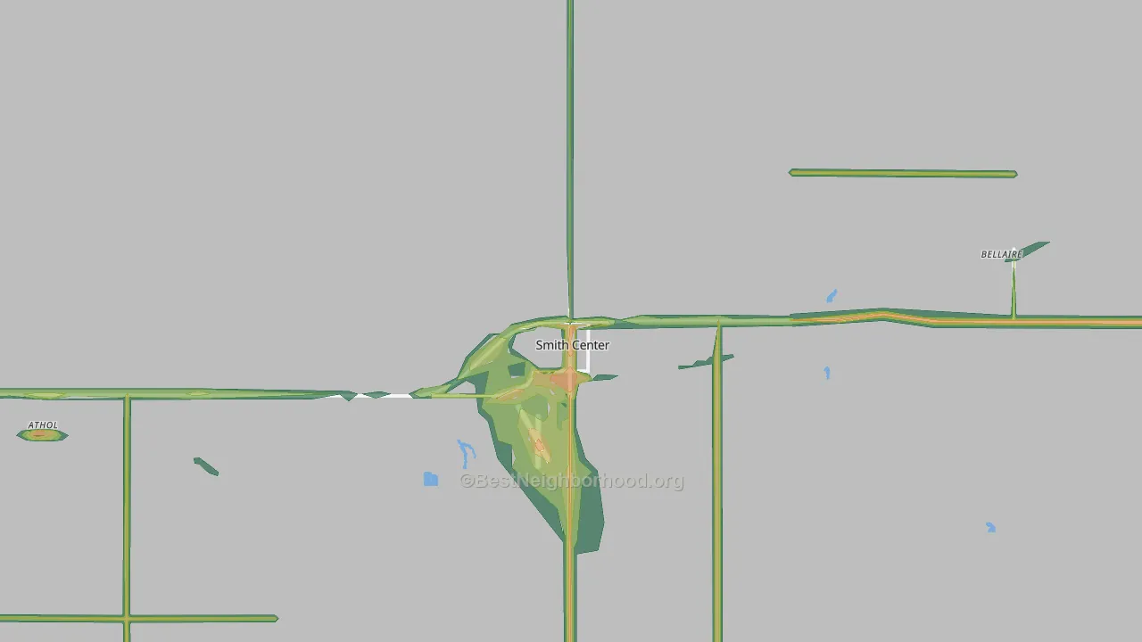 66967, KS Map of Noise Levels in 66967