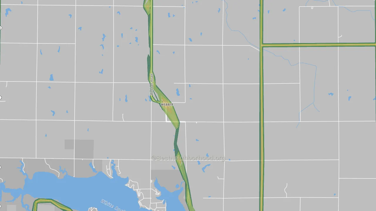 66970, KS Map of Noise Levels in 66970